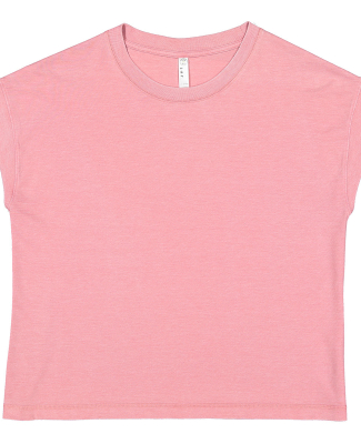 LA T 3502 Ladies' Relaxed Vintage Wash T-Shirt in Washed mauvelous
