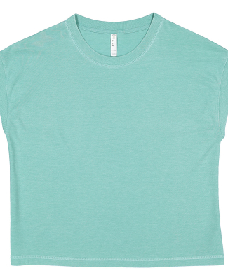 LA T 3502 Ladies' Relaxed Vintage Wash T-Shirt in Washed saltwater
