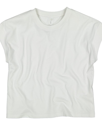 LA T 3502 Ladies' Relaxed Vintage Wash T-Shirt in Washed white