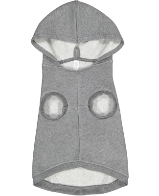 Doggie Skins 3926 Three-End Fleece Pet Hoodie in Granite heather