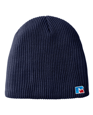 Russell Athletic UB89UHB Core R Patch Beanie in Navy