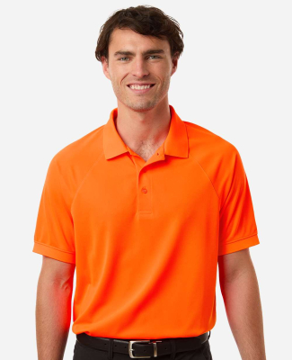 Harriton M208 Men's Charge Snag and Soil Protect P in Safety orange