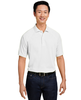 Harriton M208 Men's Charge Snag and Soil Protect P in White