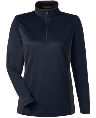 Harriton M786W Ladies' Flash Snag Protection Plus  in Dark navy/ dark charcoal