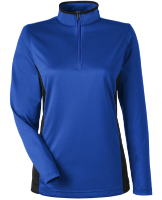 Harriton M786W Ladies' Flash Snag Protection Plus  in True royal/ black