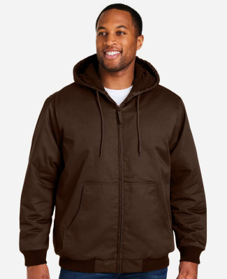 Harriton M722 Unisex ClimaBloc® Heavyweight Hoode in Dark mocha