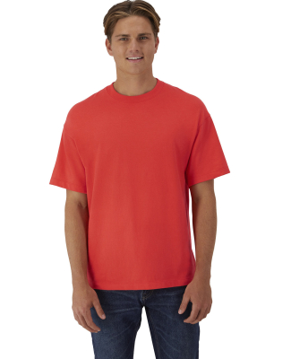 Hanes 5180R Unisex Retro Beefy T-Shirt in Poppy red
