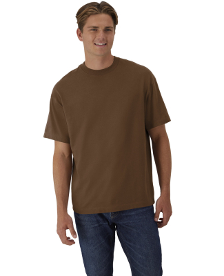 Hanes 5180R Unisex Retro Beefy T-Shirt in Army brown