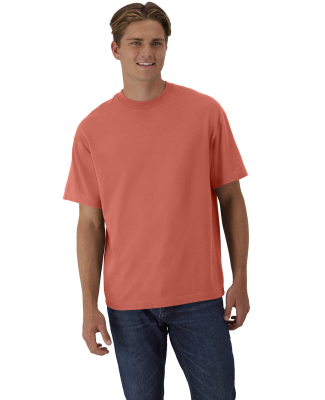 Hanes 5180R Unisex Retro Beefy T-Shirt in Picante pink