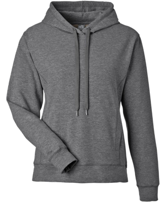 J America 8742 Ladies' Electric Fleece Hooded Swea in Electric onyx