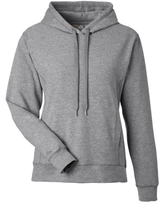 J America 8742 Ladies' Electric Fleece Hooded Swea in Electric slate