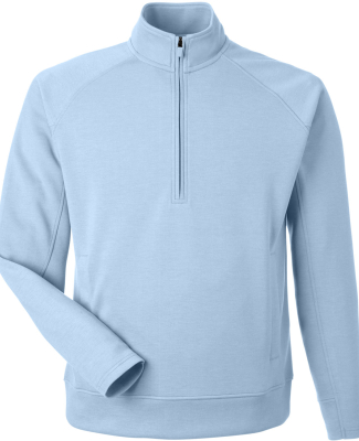 J America 8751 Unisex Apex Fleece Quarter-Zip in Ice blue