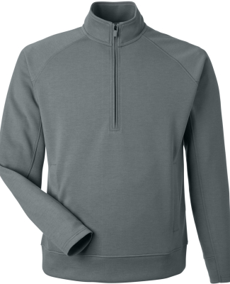 J America 8751 Unisex Apex Fleece Quarter-Zip in Steel