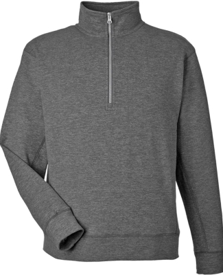 J America 8741 Unisex Electric Fleece Quarter-Zip in Electric onyx