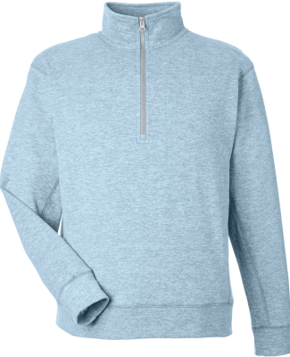 J America 8741 Unisex Electric Fleece Quarter-Zip in Electric sky
