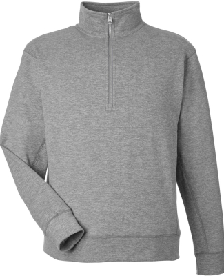 J America 8741 Unisex Electric Fleece Quarter-Zip in Electric slate