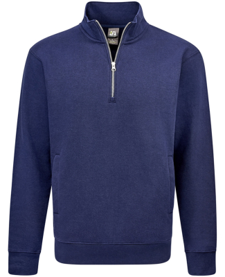 J America 8722 Unisex BTB Fleece Quarter-Zip in True navy