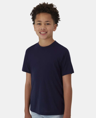 Hanes 484Y Youth Cool-Dri Cotton Touch T-Shirt in Athletic navy