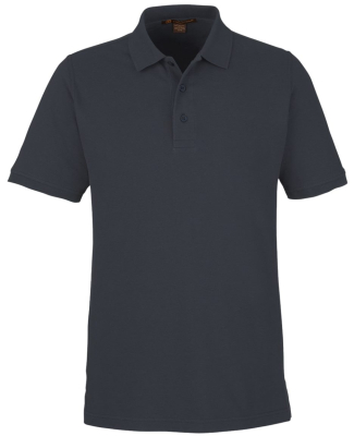 Harriton M205 Men's Valiant Cotton Snag Protect Po in Dark charcoal