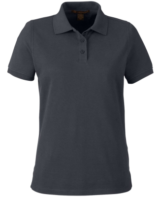 Harriton M205W Ladies' Valiant Cotton Snag Protect in Dark charcoal