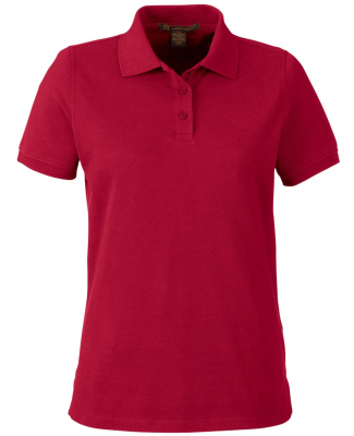 Harriton M205W Ladies' Valiant Cotton Snag Protect in Red