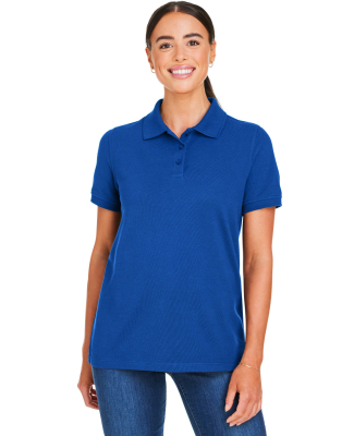 Harriton M205W Ladies' Valiant Cotton Snag Protect in True Royal