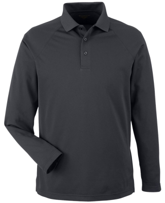 Harriton M208L Men's Charge Snag and Soil Protect  in Dark charcoal