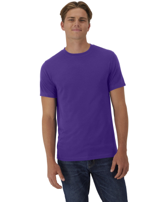 Hanes 4873 Unisex Cool-Dri Cotton Touch T-Shirt in Athletic purple