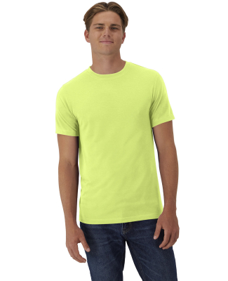 Hanes 4873 Unisex Cool-Dri Cotton Touch T-Shirt in Safety green