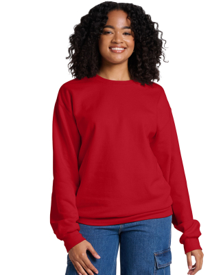 Jerzees IC48M Unisex Ultimate™ CVC Ring-Spun Swe in True red