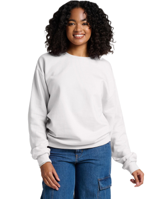 Jerzees IC48M Unisex Ultimate™ CVC Ring-Spun Swe in White