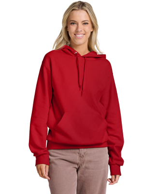 Jerzees IC49M Unisex Ultimate™ CVC Ring-Spun Hoo in True red