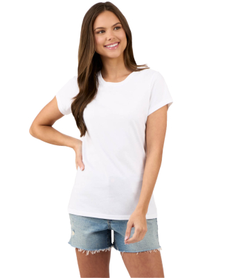 Boxercraft EW2180 Ladies' Recrafted Recyled T-Shir in White