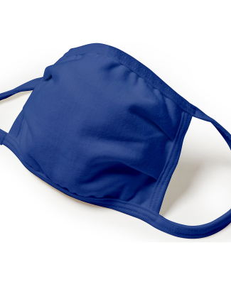Hanes BMSKKR Youth 2-Ply Adjustable Mask in Royal