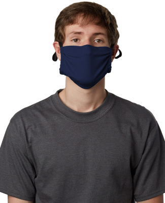 Hanes MKPKCR Adult Cotton Adjustable Pocket Mask in Navy