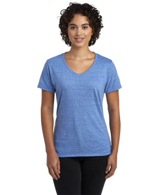 Jerzees 88WV Ladies' Snow Heather V-Neck T-Shirt in Royal