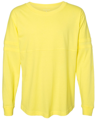 Boxercraft T14 Women's Jersey Pom Pom Long Sleeve  in Lemon