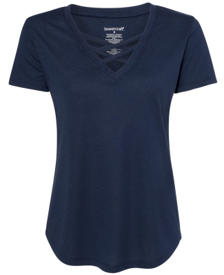 Boxercraft T27 Women’s Cage Front T-Shirt in Navy