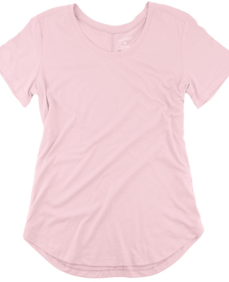 Boxercraft T61 Women’s At Ease Scoop Neck T-Shir in Pale pink