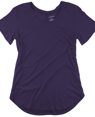 Boxercraft T61 Women’s At Ease Scoop Neck T-Shir in Purple