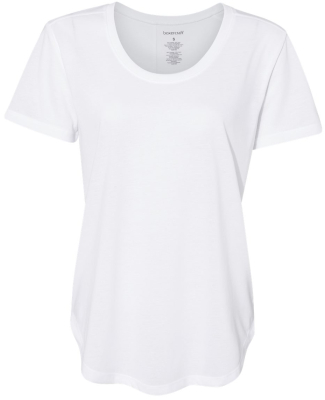 Boxercraft T61 Women’s At Ease Scoop Neck T-Shir in White