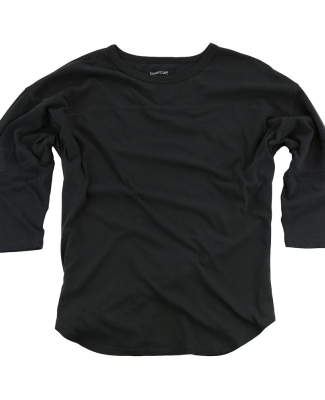 Boxercraft T19 Women's Garment-Dyed Vintage Jersey in Black
