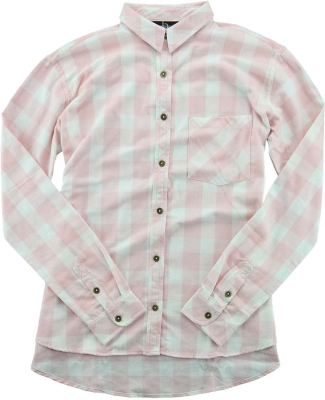 Boxercraft F50 Women's Flannel Shi in Pale pink/ natural buffalo
