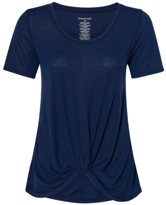 Boxercraft T52 Women's Twisted T-Shirt in Navy