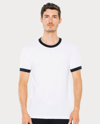 American Apparel BB410 Unisex USA-Made 50/50 Ringer Tee Catalog