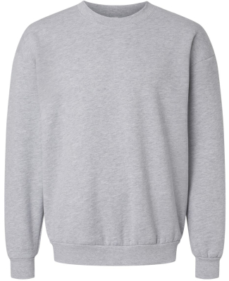 American Apparel RF496 Unisex ReFlex Fleece Crewne in Heather grey