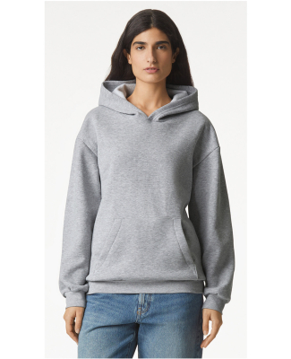 American Apparel RF498 Unisex ReFlex Fleece Hoodie in Heather grey