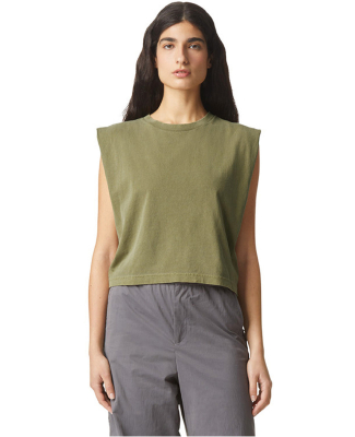 American Apparel 307GD Women's Garment-Dyed Heavyw in Faded army