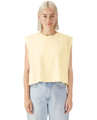 American Apparel 307GD Women's Garment-Dyed Heavyw in Faded cream