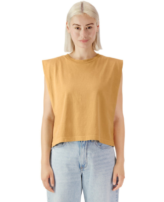 American Apparel 307GD Women's Garment-Dyed Heavyw in Faded mustard